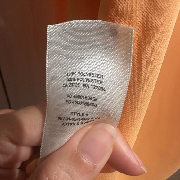 BNWT Aritzia Babaton Vitae Blouse APRICOT Small - Picture 6 of 6